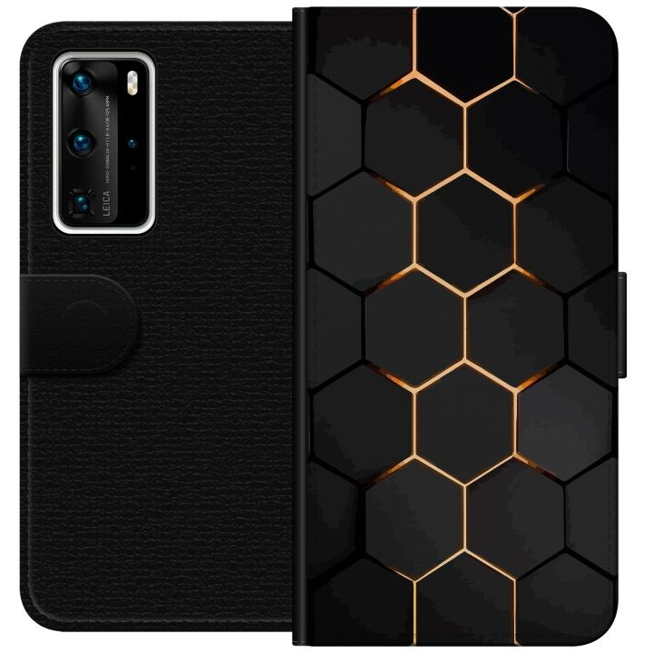 Lompakkokotelo Huawei P40 Pro-laitteelle, jossa on Ylellinen Kuvio kuvio ryhmässä ÄLYPUHELIMET JA TABLETIT / Puhelimen suojakotelo / Huawei/Honori @ TP E-commerce Nordic AB (A53535)