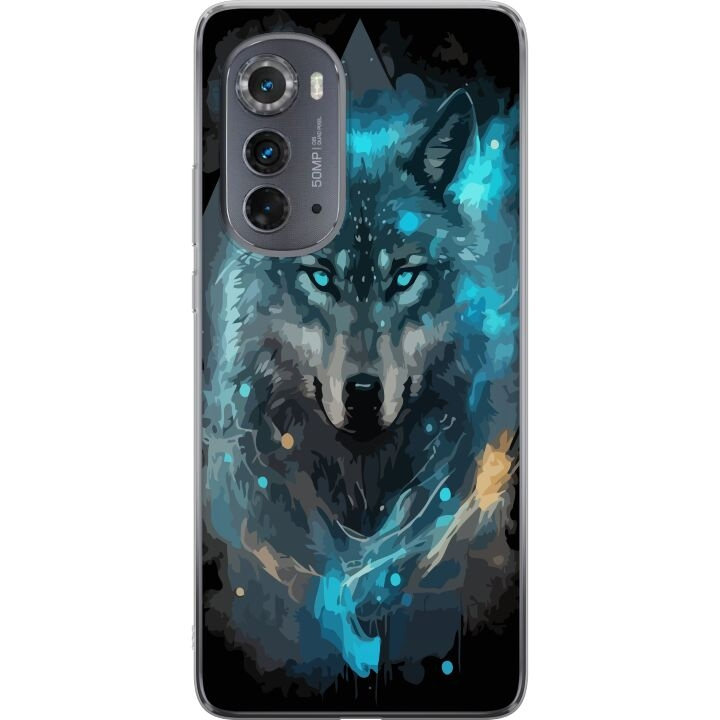 Kännykkäkuori Motorola Edge (2022)-laitteelle, jossa on Susi kuvio ryhmässä ÄLYPUHELIMET JA TABLETIT / Puhelimen suojakotelo / Motorola @ TP E-commerce Nordic AB (A54103)