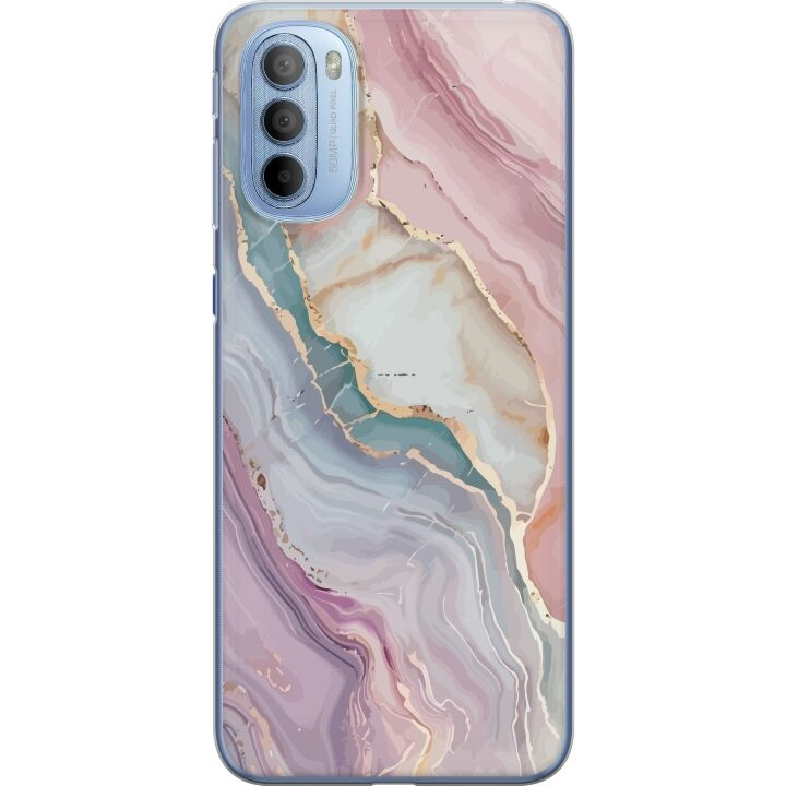 Kännykkäkuori Motorola Moto G31-laitteelle, jossa on Marmori kuvio ryhmässä ÄLYPUHELIMET JA TABLETIT / Puhelimen suojakotelo / Motorola @ TP E-commerce Nordic AB (A54930)