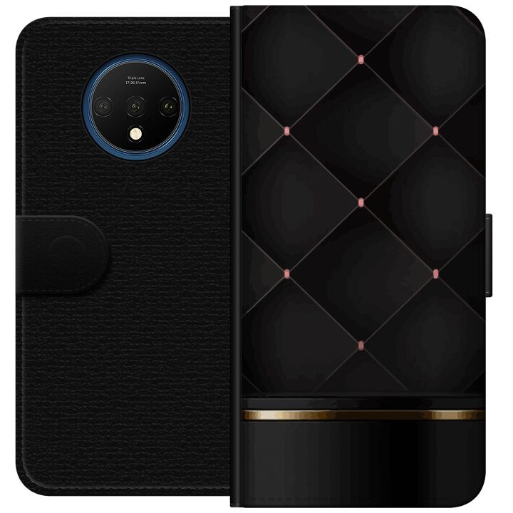 Lompakkokotelo OnePlus 7T-laitteelle, jossa on Ylellinen linja kuvio ryhmässä ÄLYPUHELIMET JA TABLETIT / Puhelimen suojakotelo / OnePlus @ TP E-commerce Nordic AB (A56705)