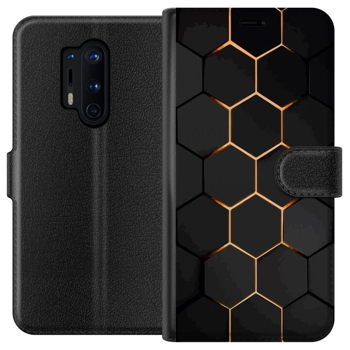 Lompakkokotelo OnePlus 8 Pro-laitteelle, jossa on Ylellinen Kuvio kuvio ryhmässä ÄLYPUHELIMET JA TABLETIT / Puhelimen suojakotelo / OnePlus @ TP E-commerce Nordic AB (A56877)