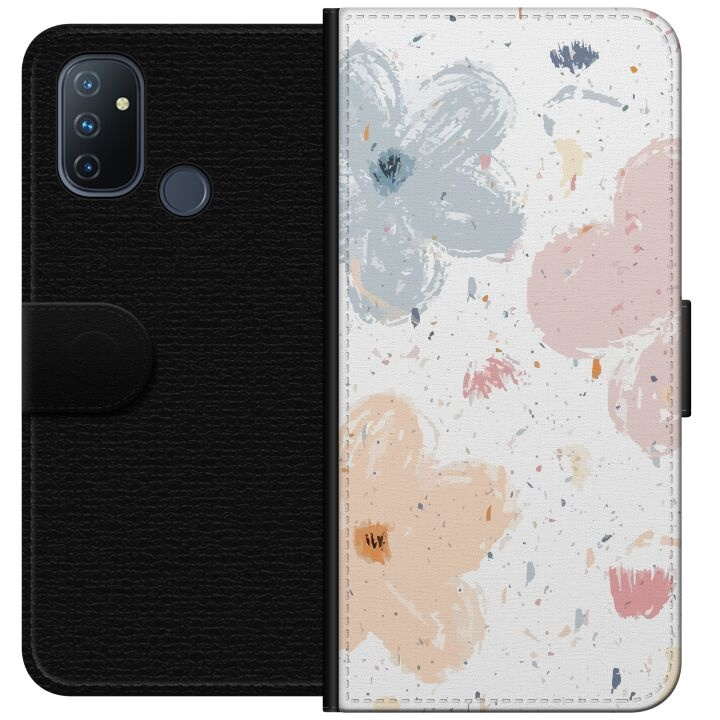 Lompakkokotelo OnePlus Nord N100-laitteelle, jossa on Kukat kuvio ryhmässä ÄLYPUHELIMET JA TABLETIT / Puhelimen suojakotelo / OnePlus @ TP E-commerce Nordic AB (A57269)