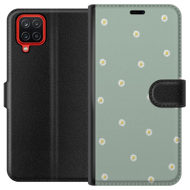 Lompakkokotelo Samsung Galaxy A12-laitteelle, jossa on Papinkello kuvio ryhmässä ÄLYPUHELIMET JA TABLETIT / Puhelimen suojakotelo / Samsung @ TP E-commerce Nordic AB (A58584)