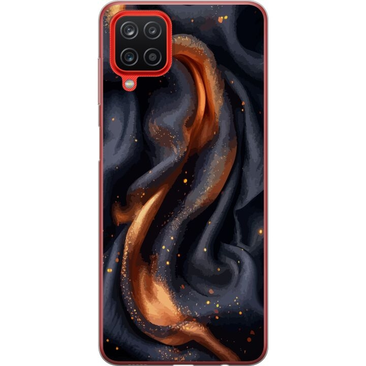 Kännykkäkuori Samsung Galaxy A12-laitteelle, jossa on Tulinen silkki kuvio ryhmässä ÄLYPUHELIMET JA TABLETIT / Puhelimen suojakotelo / Samsung @ TP E-commerce Nordic AB (A58608)