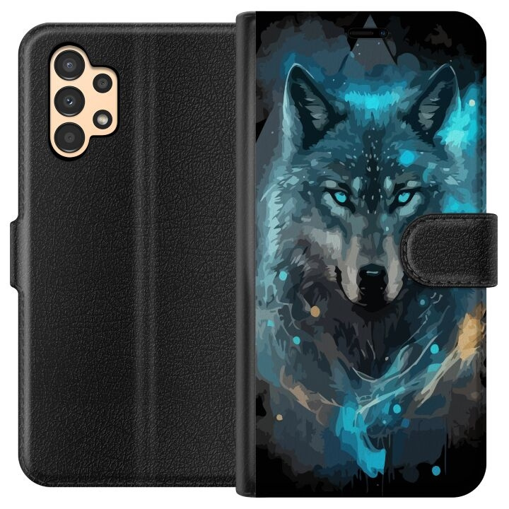 Lompakkokotelo Samsung Galaxy A13-laitteelle, jossa on Susi kuvio ryhmässä ÄLYPUHELIMET JA TABLETIT / Puhelimen suojakotelo / Samsung @ TP E-commerce Nordic AB (A58639)