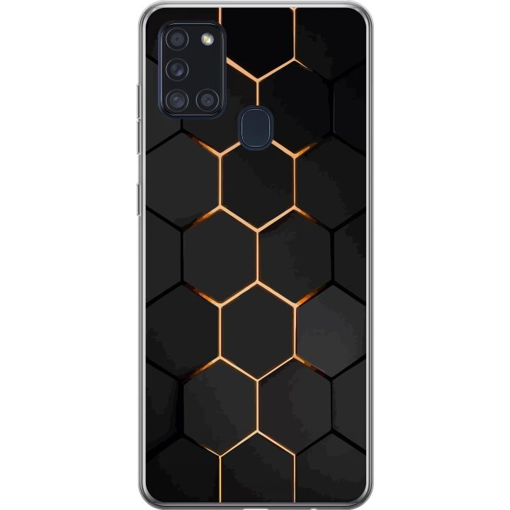 Kännykkäkuori Samsung Galaxy A21s-laitteelle, jossa on Ylellinen Kuvio kuvio ryhmässä ÄLYPUHELIMET JA TABLETIT / Puhelimen suojakotelo / Samsung @ TP E-commerce Nordic AB (A58956)