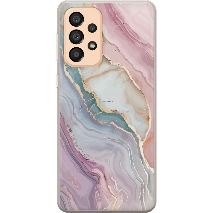 Kännykkäkuori Samsung Galaxy A33 5G-laitteelle, jossa on Marmori kuvio ryhmässä ÄLYPUHELIMET JA TABLETIT / Puhelimen suojakotelo / Samsung @ TP E-commerce Nordic AB (A59304)
