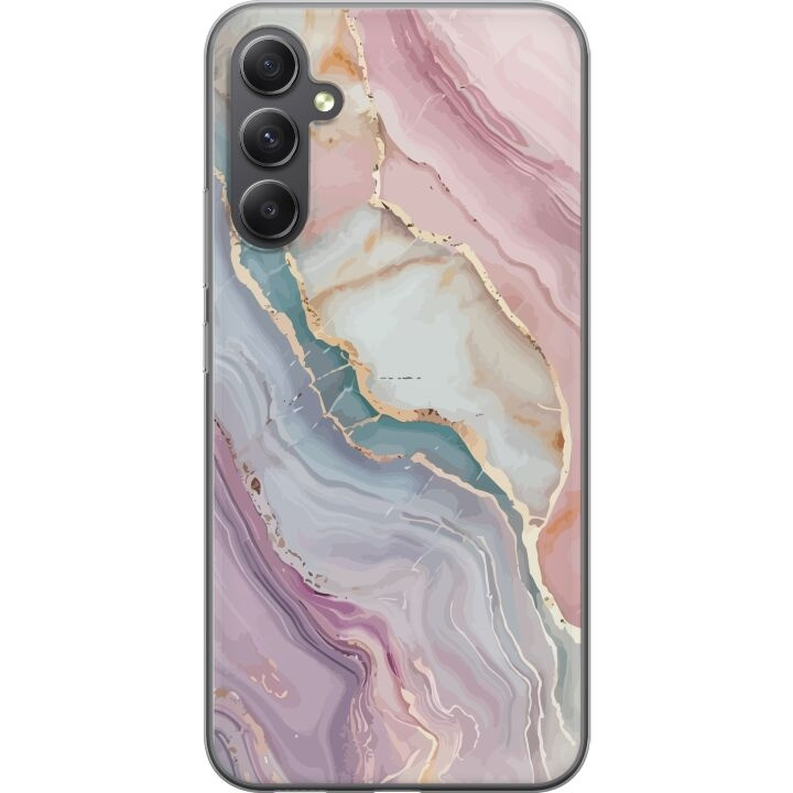 Kännykkäkuori Samsung Galaxy A35-laitteelle, jossa on Marmori kuvio ryhmässä ÄLYPUHELIMET JA TABLETIT / Puhelimen suojakotelo / Samsung @ TP E-commerce Nordic AB (A59412)