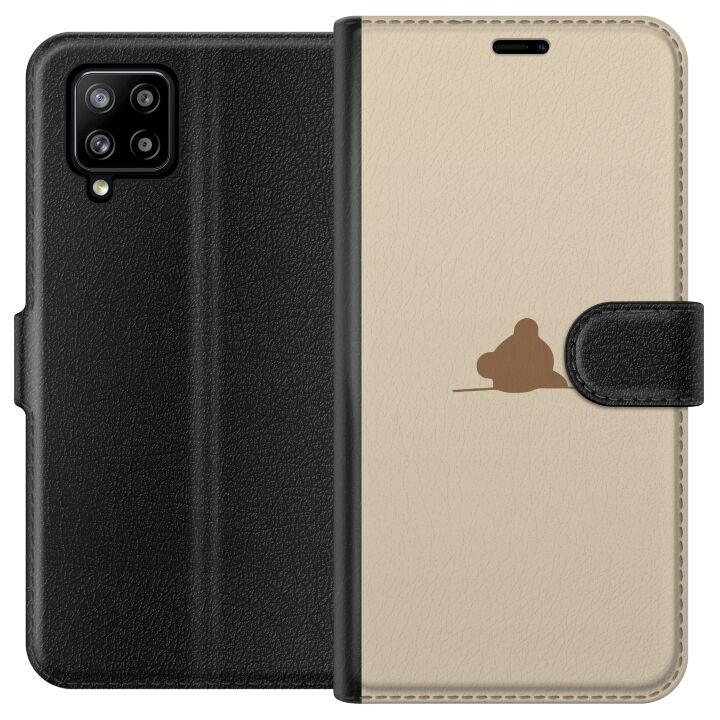 Lompakkokotelo Samsung Galaxy A42 5G-laitteelle, jossa on Nalle kuvio