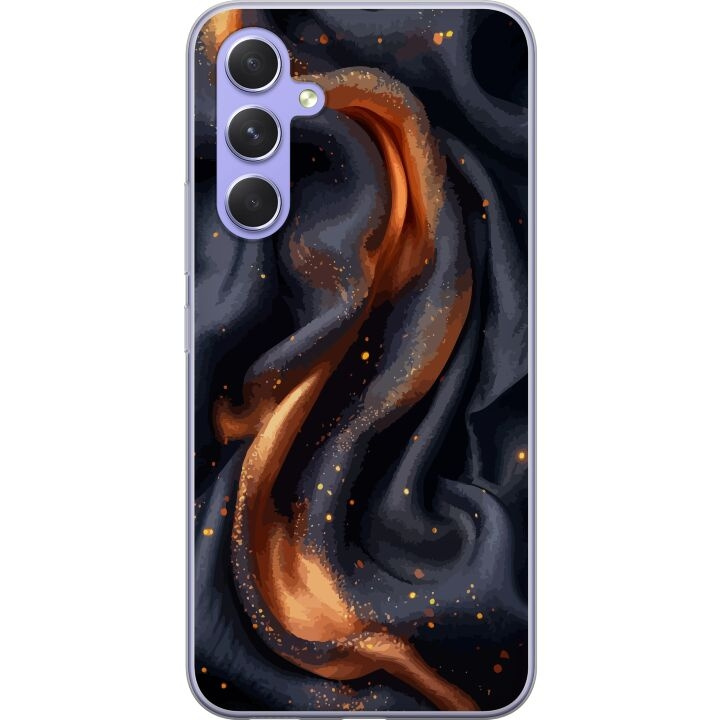 Kännykkäkuori Samsung Galaxy A54-laitteelle, jossa on Tulinen silkki kuvio