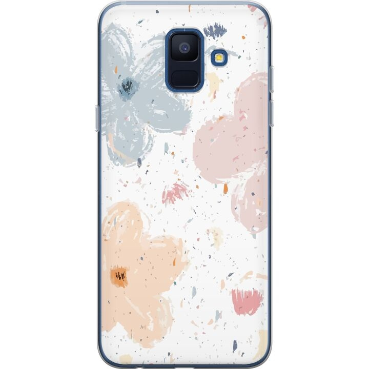 Kännykkäkuori Samsung Galaxy A6 (2018)-laitteelle, jossa on Kukat kuvio ryhmässä ÄLYPUHELIMET JA TABLETIT / Puhelimen suojakotelo / Samsung @ TP E-commerce Nordic AB (A59996)