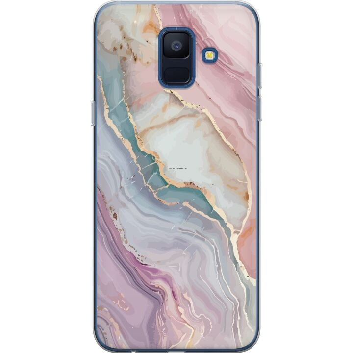 Kännykkäkuori Samsung Galaxy A6 (2018)-laitteelle, jossa on Marmori kuvio ryhmässä ÄLYPUHELIMET JA TABLETIT / Puhelimen suojakotelo / Samsung @ TP E-commerce Nordic AB (A60006)