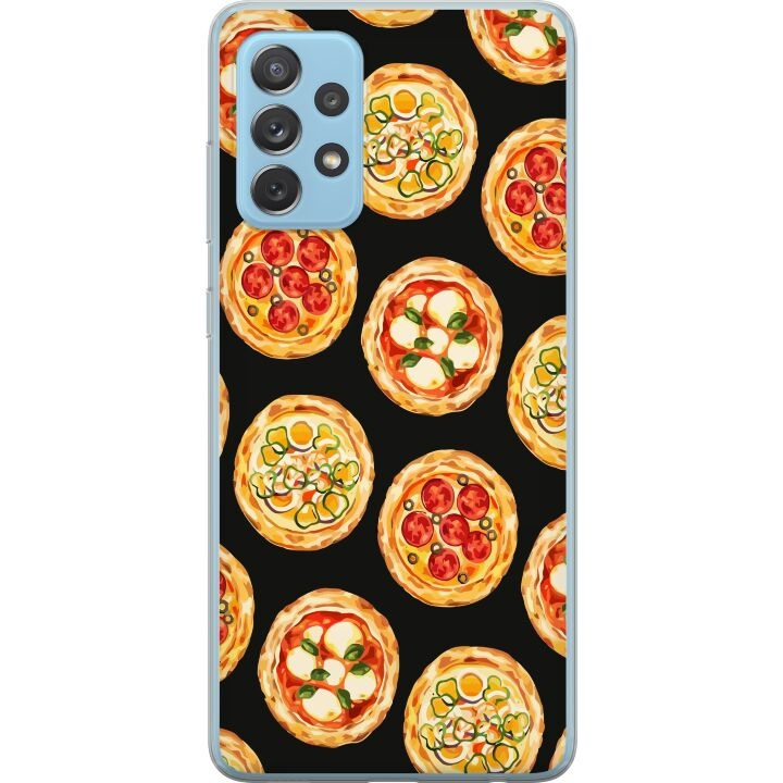 Kännykkäkuori Samsung Galaxy A72 5G-laitteelle, jossa on Pizza kuvio ryhmässä ÄLYPUHELIMET JA TABLETIT / Puhelimen suojakotelo / Samsung @ TP E-commerce Nordic AB (A60159)