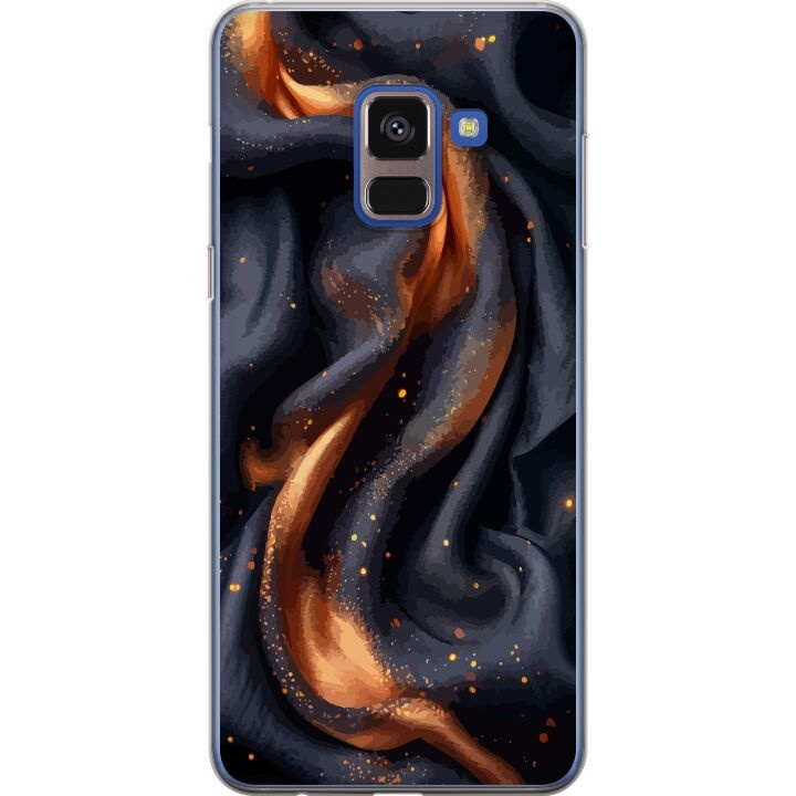 Kännykkäkuori Samsung Galaxy A8 (2018)-laitteelle, jossa on Tulinen silkki kuvio ryhmässä ÄLYPUHELIMET JA TABLETIT / Puhelimen suojakotelo / Samsung @ TP E-commerce Nordic AB (A60309)