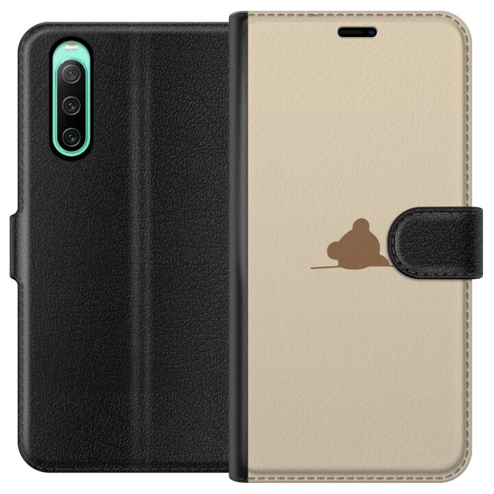 Lompakkokotelo Sony Xperia 10 IV-laitteelle, jossa on Nalle kuvio ryhmässä ÄLYPUHELIMET JA TABLETIT / Puhelimen suojakotelo / Sony @ TP E-commerce Nordic AB (A61003)