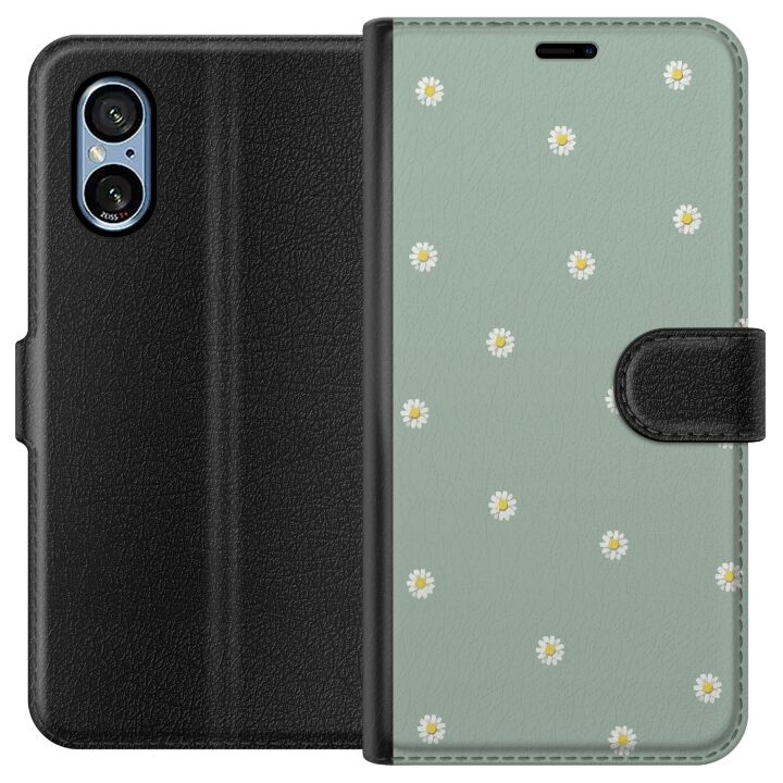 Lompakkokotelo Sony Xperia 5 V-laitteelle, jossa on Papinkello kuvio ryhmässä ÄLYPUHELIMET JA TABLETIT / Puhelimen suojakotelo / Sony @ TP E-commerce Nordic AB (A61527)
