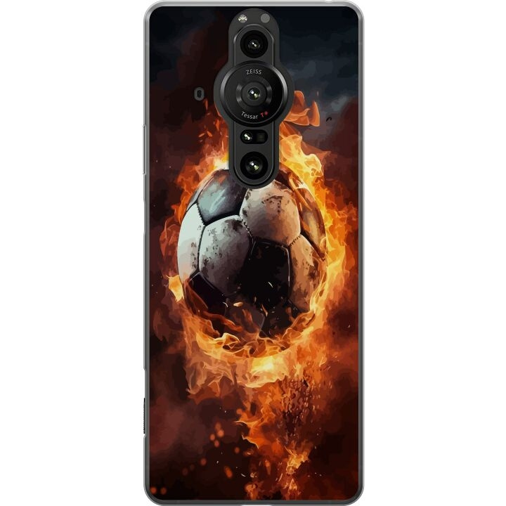 Kännykkäkuori Sony Xperia Pro-I-laitteelle, jossa on Jalkapallo kuvio ryhmässä ÄLYPUHELIMET JA TABLETIT / Puhelimen suojakotelo / Sony @ TP E-commerce Nordic AB (A61706)