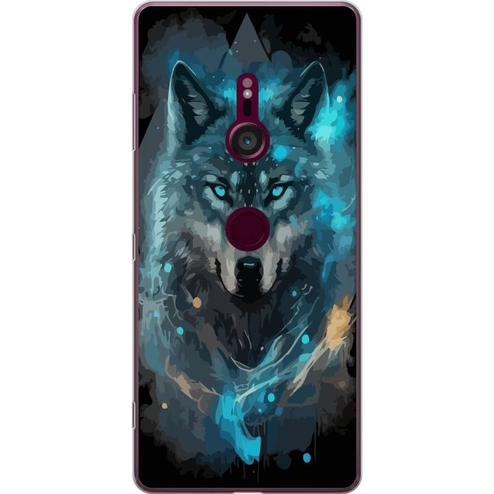 Kännykkäkuori Sony Xperia XZ3-laitteelle, jossa on Susi kuvio ryhmässä ÄLYPUHELIMET JA TABLETIT / Puhelimen suojakotelo / Sony @ TP E-commerce Nordic AB (A61717)