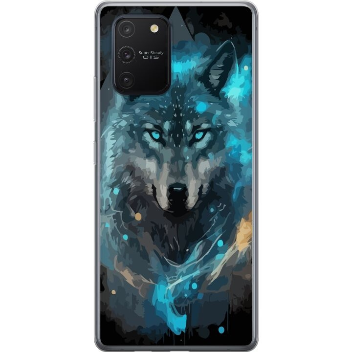 Kännykkäkuori Samsung Galaxy S10 Lite-laitteelle, jossa on Susi kuvio ryhmässä ÄLYPUHELIMET JA TABLETIT / Puhelimen suojakotelo / Samsung @ TP E-commerce Nordic AB (A61960)
