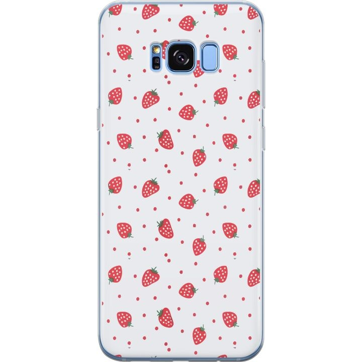 Kännykkäkuori Samsung Galaxy S8-laitteelle, jossa on Mansikat kuvio ryhmässä ÄLYPUHELIMET JA TABLETIT / Puhelimen suojakotelo / Samsung @ TP E-commerce Nordic AB (A63187)