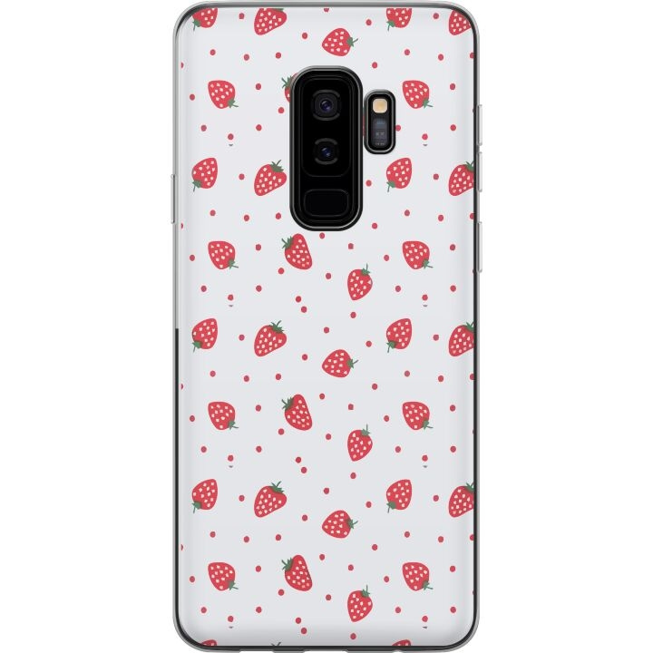 Kännykkäkuori Samsung Galaxy S9+-laitteelle, jossa on Mansikat kuvio ryhmässä ÄLYPUHELIMET JA TABLETIT / Puhelimen suojakotelo / Samsung @ TP E-commerce Nordic AB (A63322)