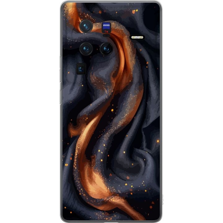 Kännykkäkuori vivo X80 Pro-laitteelle, jossa on Tulinen silkki kuvio ryhmässä ÄLYPUHELIMET JA TABLETIT / Puhelimen suojakotelo / vivo @ TP E-commerce Nordic AB (A63684)