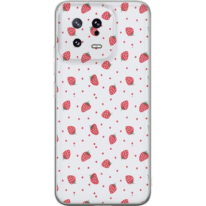 Kännykkäkuori Xiaomi 13-laitteelle, jossa on Mansikat kuvio ryhmässä ÄLYPUHELIMET JA TABLETIT / Puhelimen suojakotelo / Xiaomi @ TP E-commerce Nordic AB (A64105)