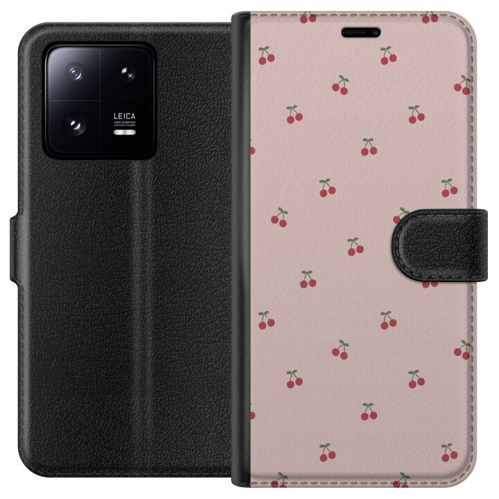 Lompakkokotelo Xiaomi 13 Pro-laitteelle, jossa on Kirsikka kuvio ryhmässä ÄLYPUHELIMET JA TABLETIT / Puhelimen suojakotelo / Xiaomi @ TP E-commerce Nordic AB (A64176)