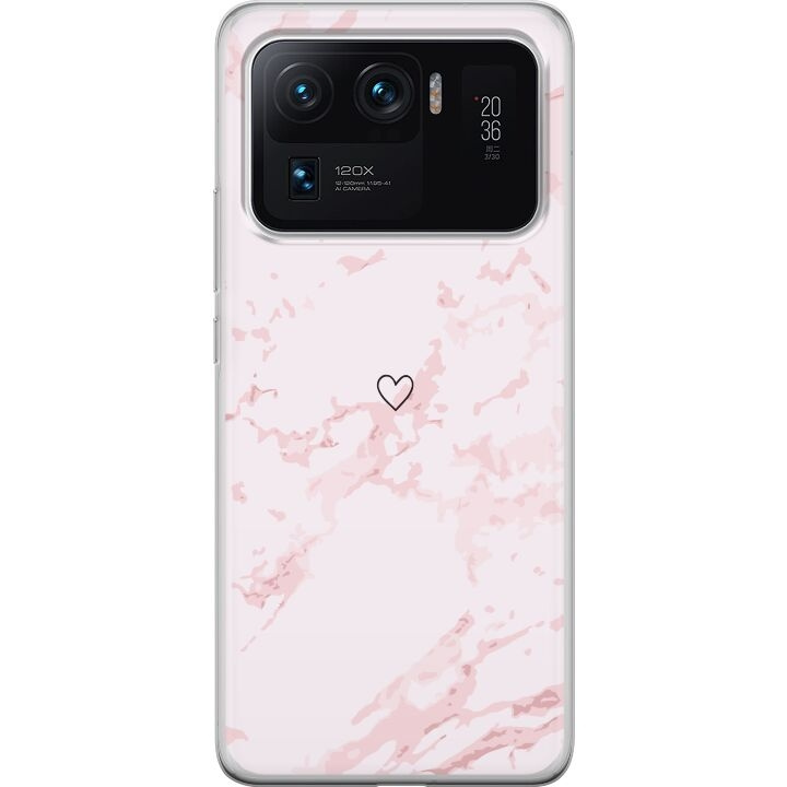 Kännykkäkuori Xiaomi Mi 11 Ultra-laitteelle, jossa on Roosa Sydän kuvio ryhmässä ÄLYPUHELIMET JA TABLETIT / Puhelimen suojakotelo / Xiaomi @ TP E-commerce Nordic AB (A65002)