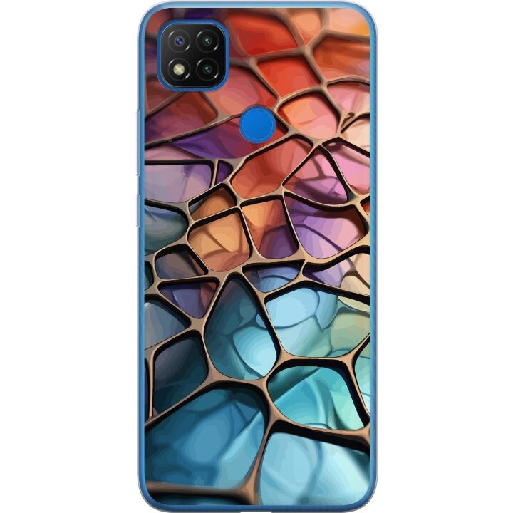 Kännykkäkuori Xiaomi Redmi 9C-laitteelle, jossa on Metallikuviointi kuvio ryhmässä ÄLYPUHELIMET JA TABLETIT / Puhelimen suojakotelo / Xiaomi @ TP E-commerce Nordic AB (A65799)