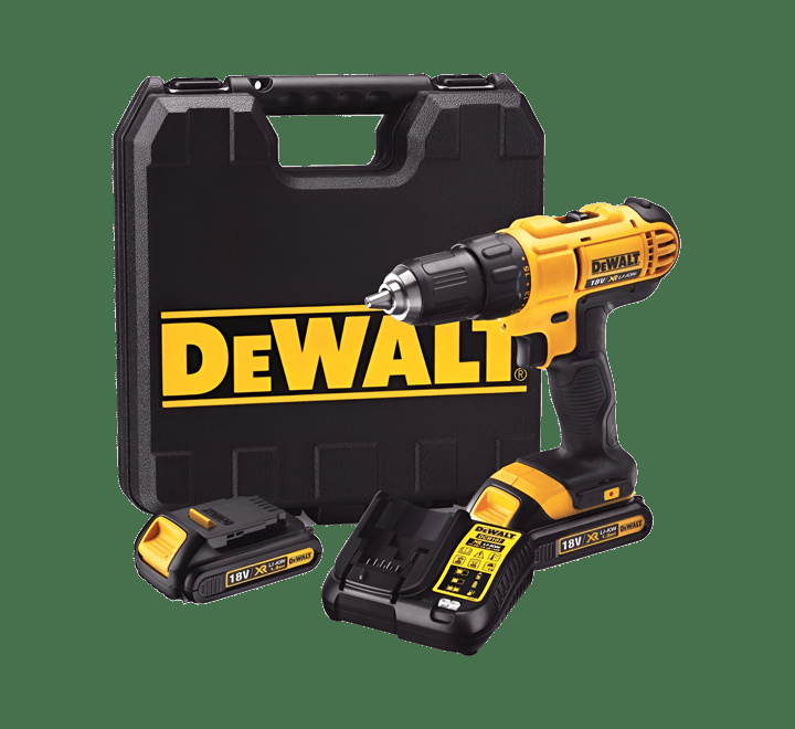 DeWalt DCD771C2 18V XR porakone (2x1.3Ah) ryhmässä KOTI, TALOUS JA PUUTARHA / Työkalut & Tee itse / Porakoneet @ TP E-commerce Nordic AB (A66846)