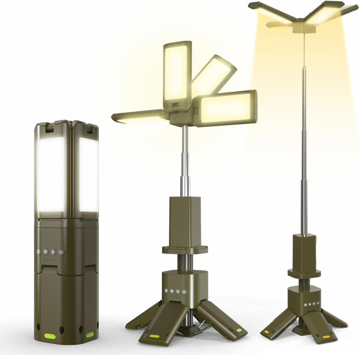 Multifunktionell hopfällbar LED-lampa 14000mAh ryhmässä URHEILU, VAPAA-AIKA JA HARRASTUS / Ulkoilu / Retkeilylamput @ TP E-commerce Nordic AB (A70044)