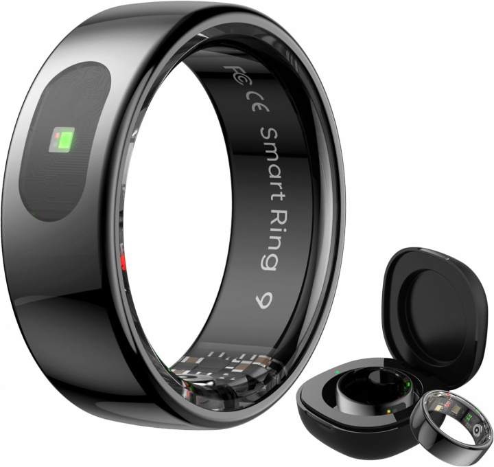 Smart Ring strl 10, Svart ryhmässä URHEILU, VAPAA-AIKA JA HARRASTUS / Urheilu- ja sykekellot / Urheilukello @ TP E-commerce Nordic AB (A70051)