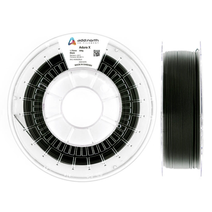 ADDNORTH Adura X 500g Black ryhmässä TIETOKOONET & TARVIKKEET / Tulostimet & Tarvikkeet / Tulostimet / 3D-tulostin & Tarvikkeet / Tillbehör @ TP E-commerce Nordic AB (C00094)