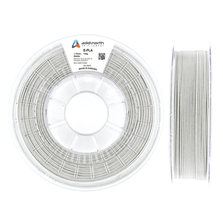 ADDNORTH E-PLA 1.75mm 750g Marble ryhmässä TIETOKOONET & TARVIKKEET / Tulostimet & Tarvikkeet / Tulostimet / 3D-tulostin & Tarvikkeet / Tillbehör @ TP E-commerce Nordic AB (C00098)