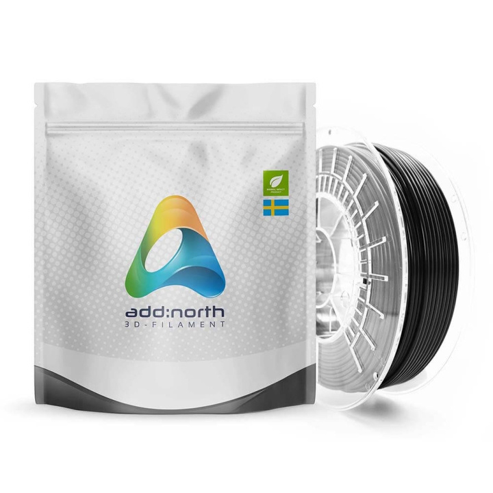 ADDNORTH E-PLA 2300g Black ryhmässä TIETOKOONET & TARVIKKEET / Tulostimet & Tarvikkeet / Tulostimet / 3D-tulostin & Tarvikkeet / Tillbehör @ TP E-commerce Nordic AB (C00105)