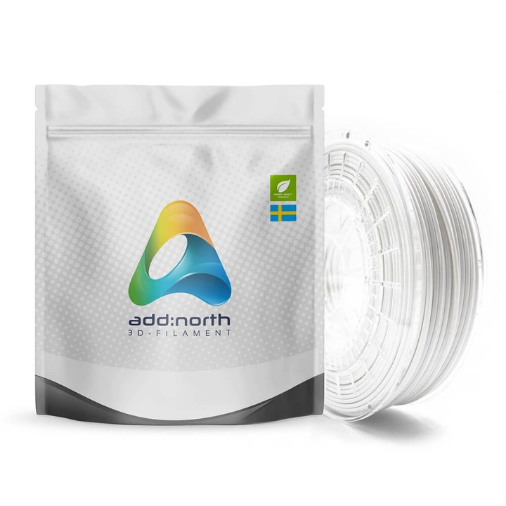 ADDNORTH E-PLA 2300g White ryhmässä TIETOKOONET & TARVIKKEET / Tulostimet & Tarvikkeet / Tulostimet / 3D-tulostin & Tarvikkeet / Tillbehör @ TP E-commerce Nordic AB (C00107)