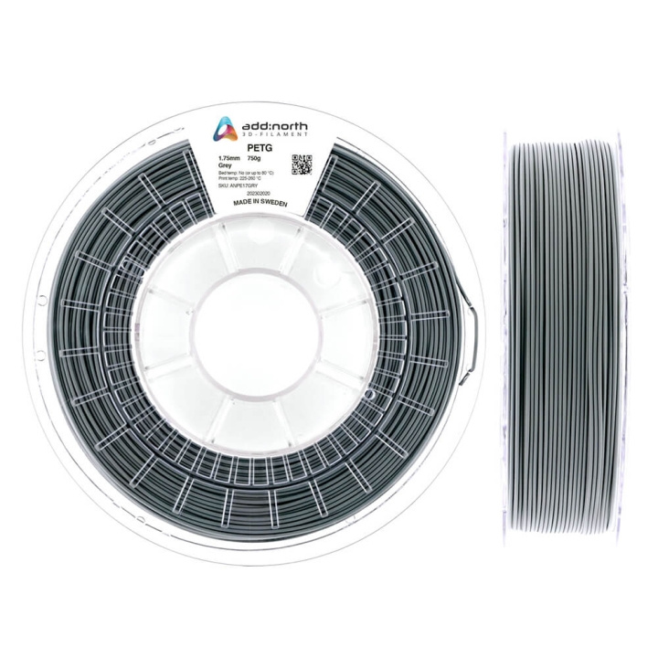 ADDNORTH PETG 750g Grey ryhmässä TIETOKOONET & TARVIKKEET / Tulostimet & Tarvikkeet / Tulostimet / 3D-tulostin & Tarvikkeet / Tillbehör @ TP E-commerce Nordic AB (C00116)