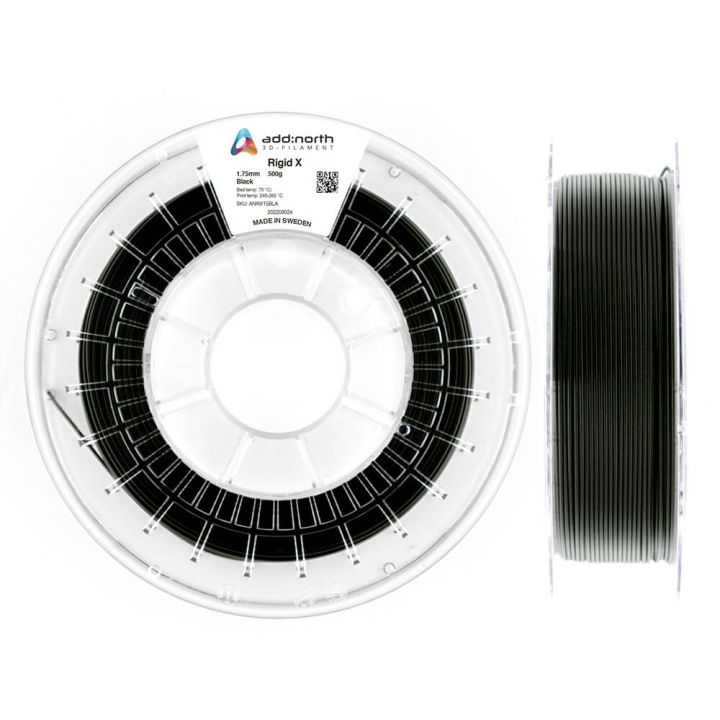 ADDNORTH Rigid X 1.75mm 500g Black ryhmässä TIETOKOONET & TARVIKKEET / Tulostimet & Tarvikkeet / Tulostimet / 3D-tulostin & Tarvikkeet / Tillbehör @ TP E-commerce Nordic AB (C00132)