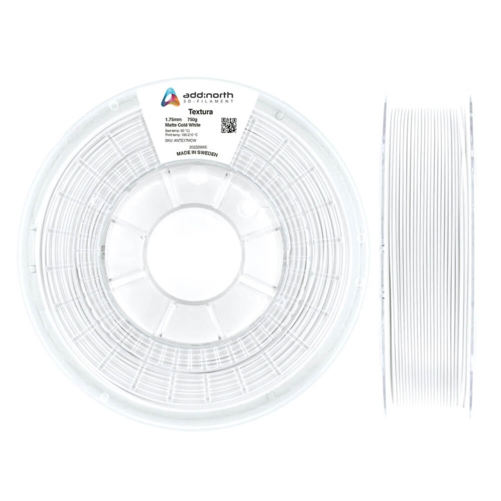 ADDNORTH Textura 750g Matte Cold White ryhmässä TIETOKOONET & TARVIKKEET / Tulostimet & Tarvikkeet / Tulostimet / 3D-tulostin & Tarvikkeet / Tillbehör @ TP E-commerce Nordic AB (C00134)