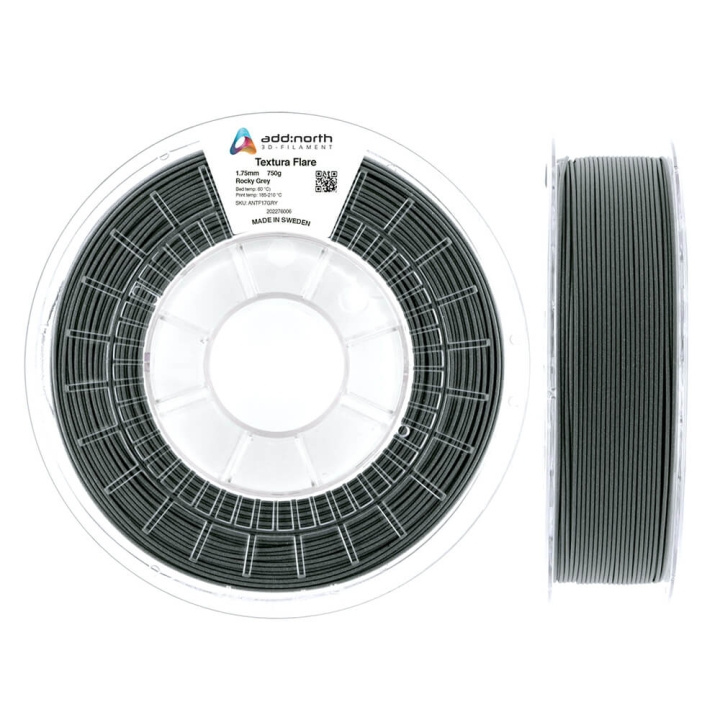ADDNORTH Textura Flare 750g Rocky Grey ryhmässä TIETOKOONET & TARVIKKEET / Tulostimet & Tarvikkeet / Tulostimet / 3D-tulostin & Tarvikkeet / Tillbehör @ TP E-commerce Nordic AB (C00138)