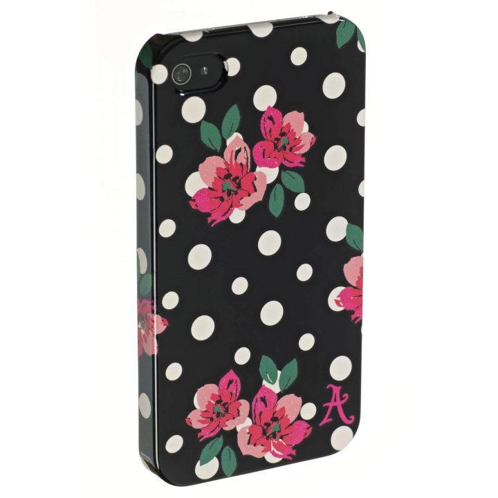 ACCESSORIZE Suojakuori iPhone4 Polka Black ryhmässä ÄLYPUHELIMET JA TABLETIT / Puhelimen suojakotelo / Apple / iPhone 4/4S / Suoja @ TP E-commerce Nordic AB (C00155)