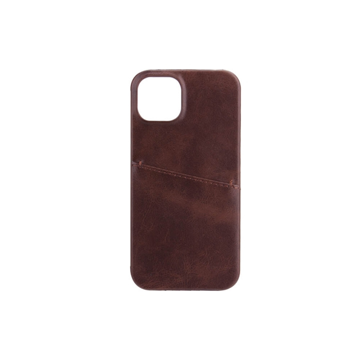 Onsala Mobilskal Brun med Kortfack iPhone 13 ryhmässä ÄLYPUHELIMET JA TABLETIT / Puhelimen suojakotelo / Apple / iPhone 13 / Kuoret @ TP E-commerce Nordic AB (C00179)