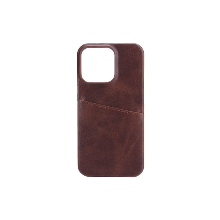 Onsala Mobilskal Brun med Kortfack iPhone 13 Pro ryhmässä ÄLYPUHELIMET JA TABLETIT / Puhelimen suojakotelo / Apple / iPhone 13 Pro / Kuoret @ TP E-commerce Nordic AB (C00180)