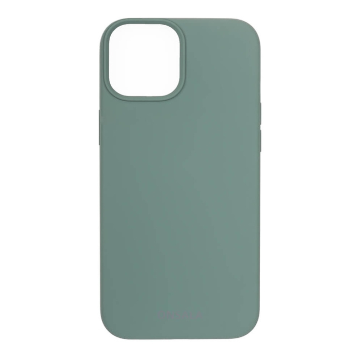 Onsala Suojakuori Silikooni Pine Green - iPhone 13 Mini ryhmässä ÄLYPUHELIMET JA TABLETIT / Puhelimen suojakotelo / Apple / iPhone 13 Mini / Kuoret @ TP E-commerce Nordic AB (C00236)