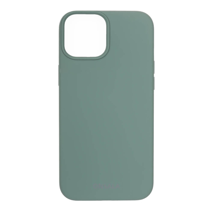 ONSALA Suojakuori Silikooni Pine Green - iPhone 13 Mini ryhmässä ÄLYPUHELIMET JA TABLETIT / Puhelimen suojakotelo / Apple / iPhone 13 Mini / Kuoret @ TP E-commerce Nordic AB (C00236)