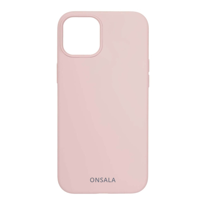 ONSALA Mobilskal Silikon Sand Pink iPhone 13 ryhmässä ÄLYPUHELIMET JA TABLETIT / Puhelimen suojakotelo / Apple / iPhone 13 / Kuoret @ TP E-commerce Nordic AB (C00239)