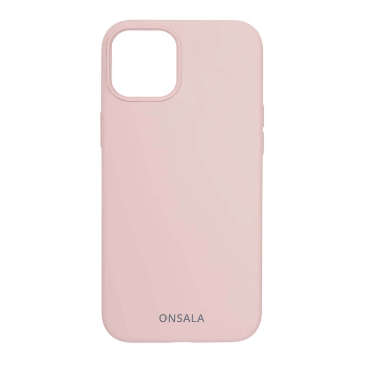 Onsala Mobilskal Silikon Sand Pink iPhone 13 ryhmässä ÄLYPUHELIMET JA TABLETIT / Puhelimen suojakotelo / Apple / iPhone 13 / Kuoret @ TP E-commerce Nordic AB (C00239)