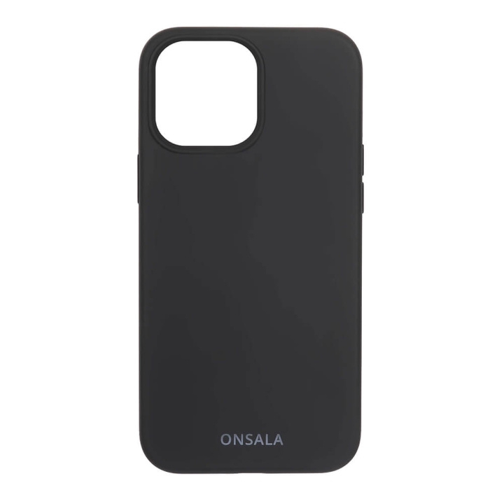 Onsala Suojakuori Silikooni Black - iPhone 13 Pro Max ryhmässä ÄLYPUHELIMET JA TABLETIT / Puhelimen suojakotelo / Apple / iPhone 13 Pro Max / Kuoret @ TP E-commerce Nordic AB (C00258)