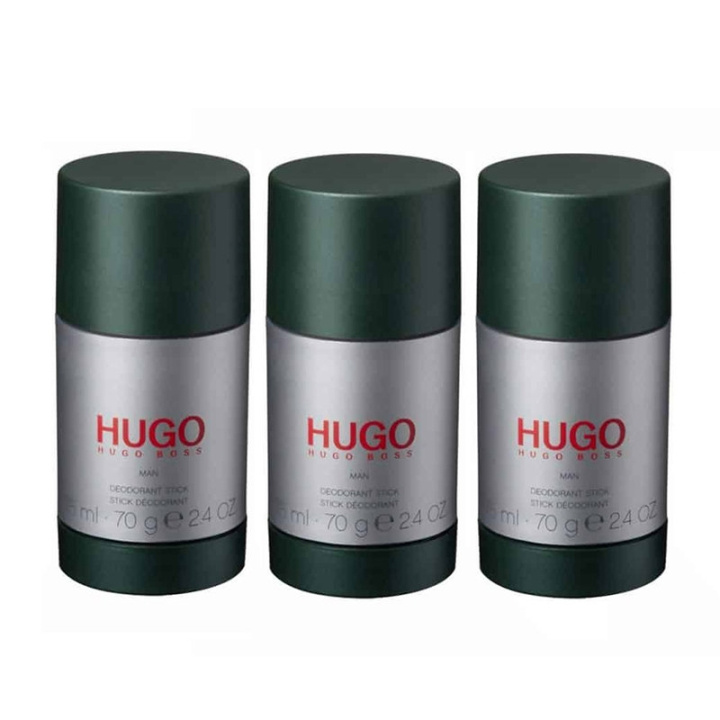 3-pack Hugo Boss Hugo Man Deostick 75ml ryhmässä KAUNEUS JA TERVEYS / Tuoksut & Parfyymit / Deodorantit / Miesten deodorantit @ TP E-commerce Nordic AB (C00268)